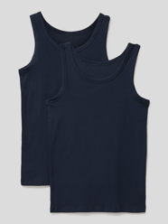 Tanktop mit breiten Trägern im 2er-Pack von Schiesser Blau / Türkis - 30