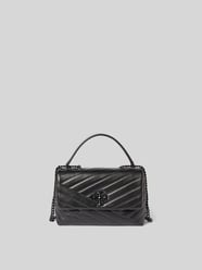 Handtasche mit Label-Detail von Tory Burch Schwarz - 2