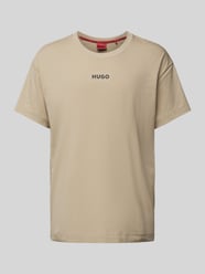 T-Shirt mit Label-Print von HUGO Beige - 46