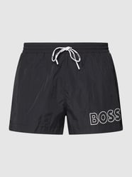 Badehose mit Label-Detail Modell 'Mooneye' von BOSS Schwarz - 24