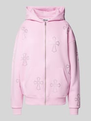 Sweatjacke mit Strasssteinbesatz von Review Rosa - 15