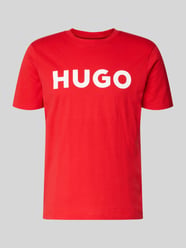 T-Shirt mit Label-Schriftzug Modell 'DULIVIO' von HUGO - 21