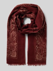 Schal aus Wolle mit Fransen Modell 'Bandana' von Hartford Bordeaux - 4