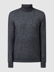 Rollkragenpullover mit Woll-Anteil  von Tom Tailor Blau - 29