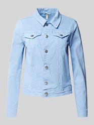 Jeansjack met paspelzakken op de borst, model 'Erna' van Soyaconcept - 5