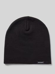 Beanie mit Label-Detail Modell 'SCRIPTER' von Carhartt Work In Progress Schwarz - 20