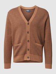 Strickjacke mit Allover-Muster von Polo Ralph Lauren Braun - 9