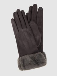 Touchscreen-handschoenen in suèdelook van EEM Grijs - 45