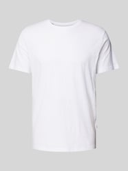 T-Shirt mit Rundhalsausschnitt Modell 'ASPEN SLUB' von SELECTED HOMME Weiß - 19