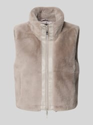 Gilet met opstaande kraag van monari Beige - 44