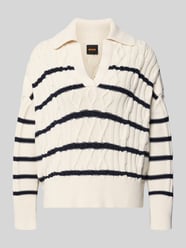 Sweter o kroju relaxed fit z mieszanki bawełny model 'C_Farboria' od BOSS Orange - 18