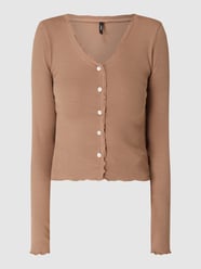 Cropped Longsleeve mit Muschelsaum Modell 'Laila' von Only Beige - 20