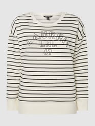 PLUS SIZE Sweatshirt met streepmotief  van Lauren Ralph Lauren Curve Wit - 43