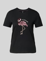 Regular Fit T-Shirt mit Paillettenbesatz Modell 'KITA' von Only - 2