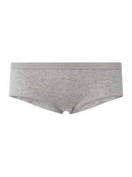 Panty aus elastischem Feinripp von Schiesser Grau / Schwarz - 26