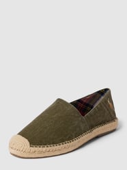 Espadrilles met labelstitching, model 'CEVIO' van Polo Ralph Lauren Groen - 35