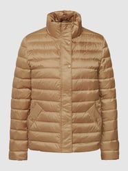 Donsjack met logoprint, model 'Light Down Jacket' van Gant Bruin - 11