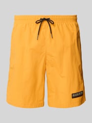 Badehose mit seitlichen Eingrifftaschen Modell 'IAATO' von Napapijri Orange - 8
