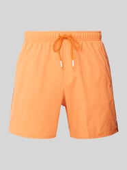 Relaxed Fit Badeshorts mit Label-Print Modell 'Iconic' von BOSS Orange - 33