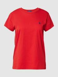 T-Shirt mit Logo-Stitching von Polo Ralph Lauren Rot - 28