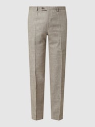 Slim Fit Anzughose aus Leinenmischung von Roy Robson Grün - 14