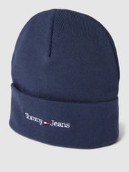 Beanie mit Label-Stitching Modell 'SPORT' von Tommy Jeans Blau - 32
