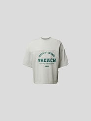Oversized T-Shirt mit Label-Print von Preach Grau - 5