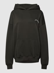 Oversized Hoodie mit Känguru-Tasche Modell 'Angel' von Pegador Grau / Schwarz - 33