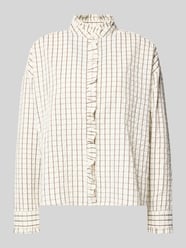 Regular Fit Bluse mit Stehkragen und Rüschen von Christian Berg Woman - 3