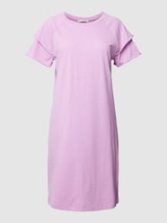 Minikleid aus Baumwolle mit Rundhalsausschnitt von edc By Esprit Lila - 17