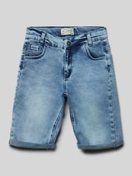 Regular Fit Jeansshorts mit Label-Patch von Blue Effect Blau - 44