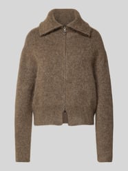 Strickjacke mit Reißverschluss Modell 'Hulda' von MOS MOSH Beige - 12