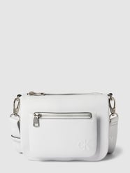 Torba na ramię z detalami z logo od Calvin Klein Jeans Biały - 47