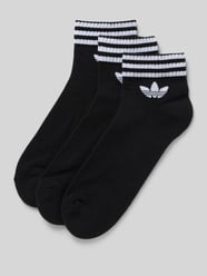 Krótkie skarpety z nadrukiem z logo w zestawie 3 szt. od adidas Originals - 37