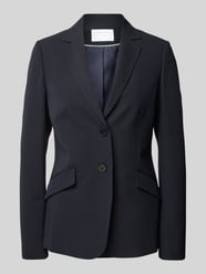 Blazer in unifarbenem Design von Jake*s Collection Blau - 17