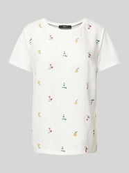 T-Shirt aus Flachs mit Rundhalsausschnitt Modell 'MAGNO' von Weekend Max Mara Weiß - 10