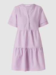 Kleid aus Leinen-Baumwoll-Mix  von BETTY & CO WHITE Lila - 35
