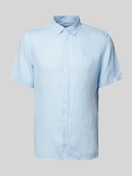 Leinenhemd mit Button-Down-Kragen Modell 'Anton' von Casual Friday Blau - 24