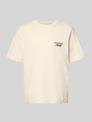 t-shirt z nadrukiem z napisem model 'NORREBRO' od JACK & JONES - 17