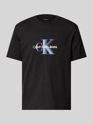 T-shirt z nadrukiem z logo i okrągłym dekoltem od Calvin Klein Jeans - 16