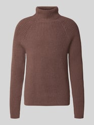 Regular Fit Strickpullover mit elastischen Abschlüssen von DRYKORN Bordeaux - 2