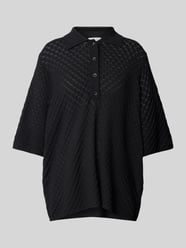 Gebreid shirt met polokraag van Jake*s Collection - 19