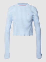 Cropped Longsleeve mit Logo-Stitching Modell von Tommy Jeans Blau - 29