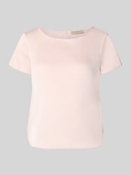 Blouseshirt met ronde hals en afgeronde zoom van Rinascimento Fuchsia - 8