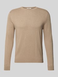 Regular Fit Pullover aus reiner Baumwolle Modell 'BERG' von SELECTED HOMME Beige - 47