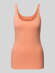 Tanktop mit U-Ausschnitt Modell 'Ina' von OPUS Orange - 1