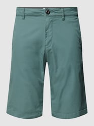 Slim fit bermuda met Franse steekzakken van Tom Tailor Groen - 36