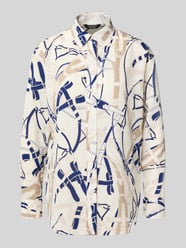 Bluzka koszulowa ze wzorem na całej powierzchni i listwą guzikową model ‘KOTTA’ od Lauren Ralph Lauren - 40