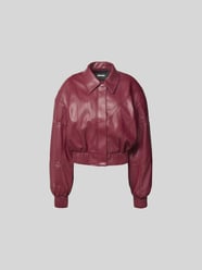Regular Fit Bomberjacke in Leder-Optik von ROTATE Bordeaux - 46