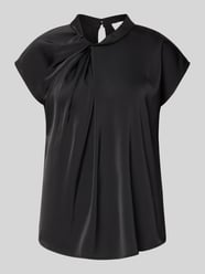 Blusentop aus Satin mit Knotendetail Modell 'Fleur Drapy' von Neo Noir - 30